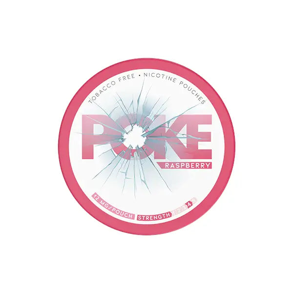 12mg Poke Raspberry Nicotine Pouches - 20 Pouches - Smoking Products