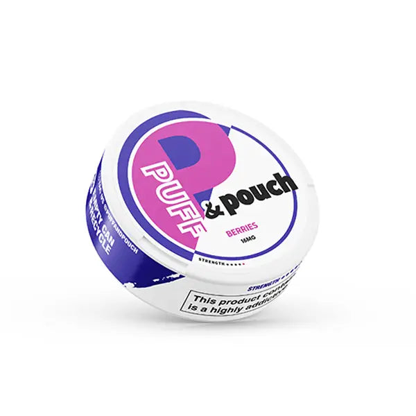 16mg Puff & Pouch Snus Nicotine Pouches - 20 Pouches - 5 Flavours - Berries - Smoking Products