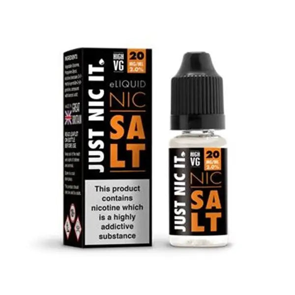 20mg Just Nic It Nic Salt 10ml (80VG/20PG) - Vaping Products
