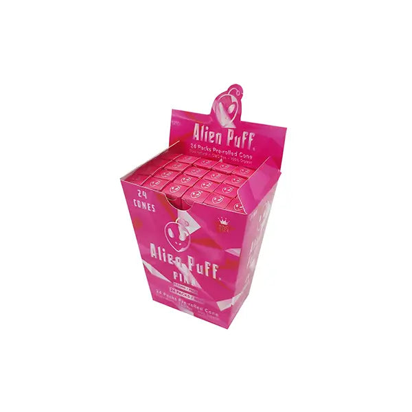 24 Alien Puff Pink King Size Pre-Rolled Pink Cones (HP196-APC) Smoking Products