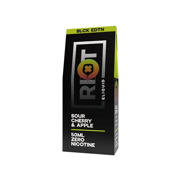 2x 50ml Riot Squad Black Edition Range 0mg 100ml Shortfill (50VG/50PG) - Vaping Products