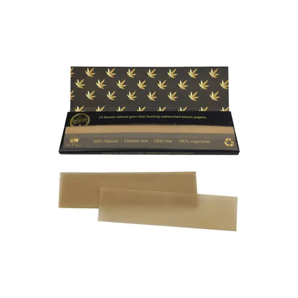 33 Alien Puff Black & Gold Super King Size Unbleached Brown Rolling Papers (HP2104AP) Smoking Products