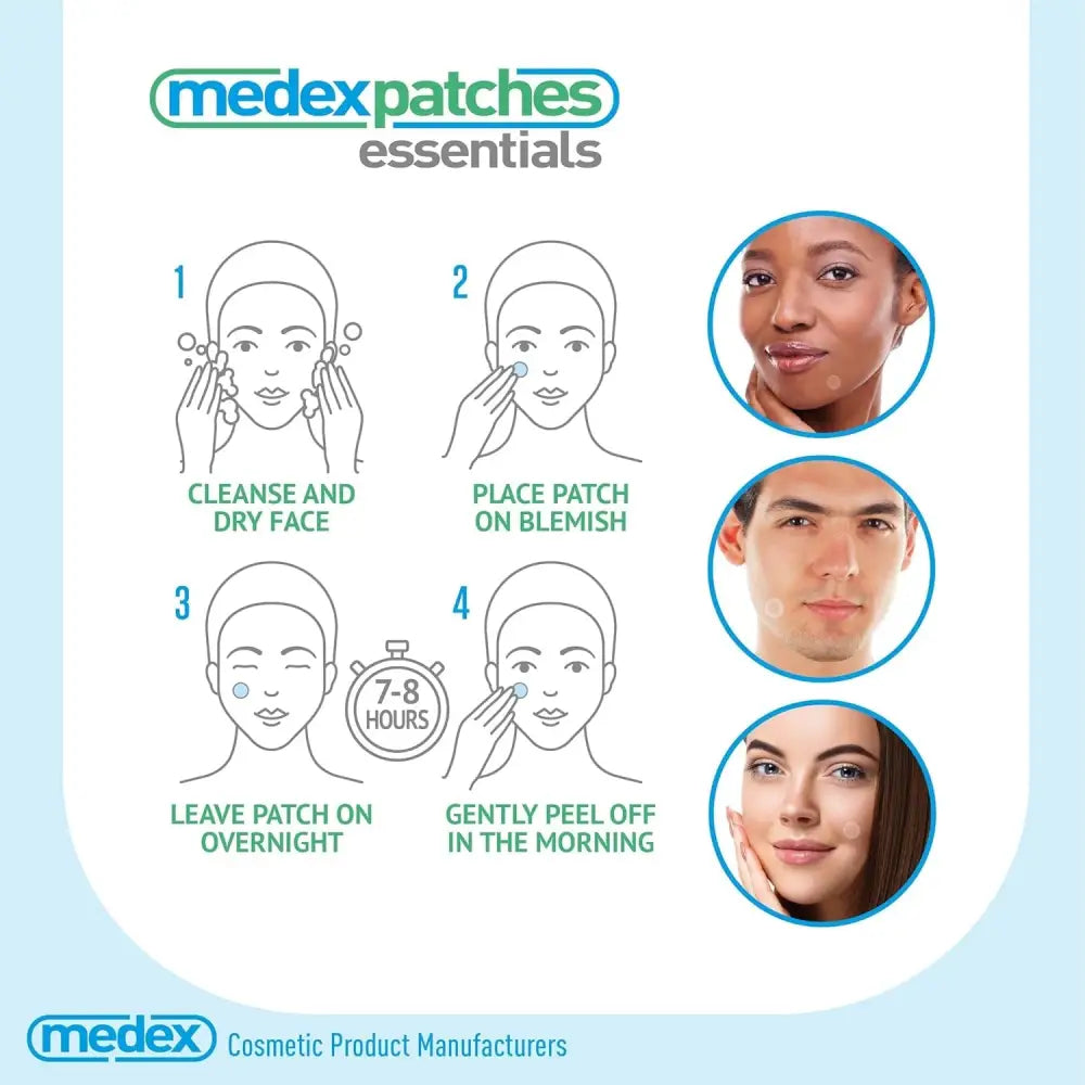 34 Medex Essentials Spot & Blemish Patches Kaffoil & Salicylic Acid Acne Patch - Nootropics & Supplements