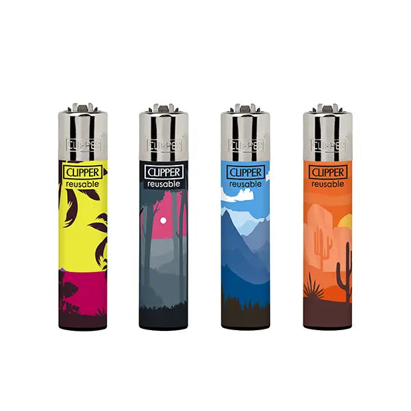 40 Clipper D40 CP11RH Classic Flint Natural Mix Lighters - CL3C1596UKH - Smoking Products