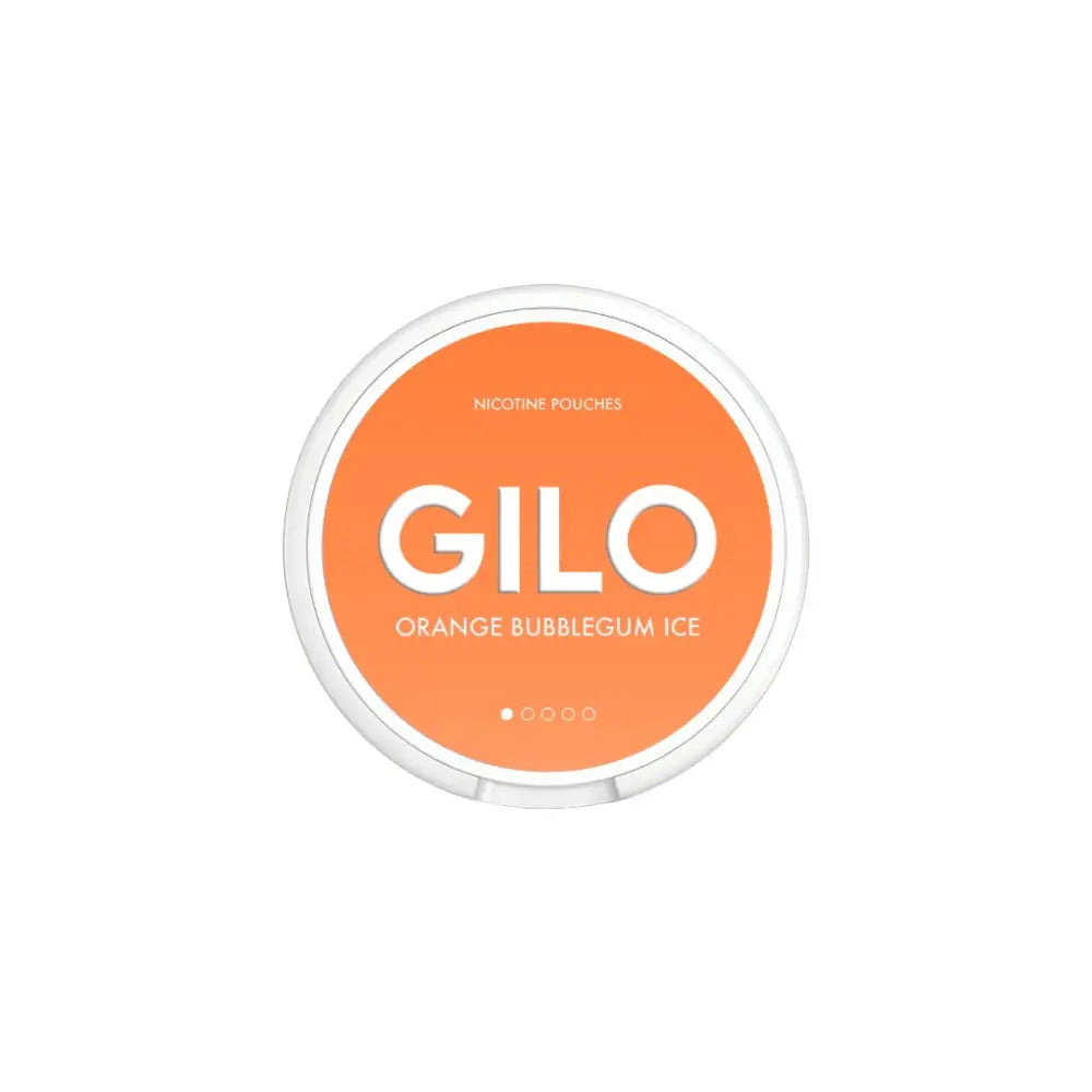 4mg GILO Nicotine Pouches Orange Bubblegum Ice - 20 Pouches - Fulfilment