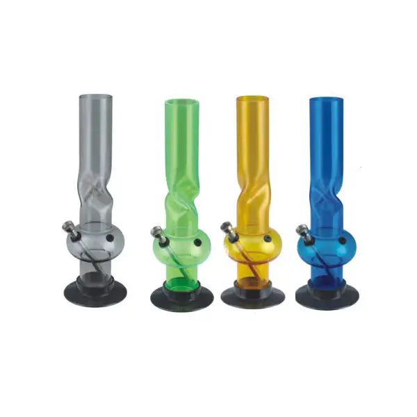 6 x 12’’ Classic Colour Acrylic Bong - FA-01A - Smoking Products