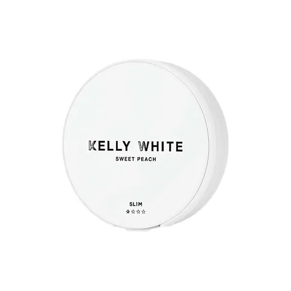 8mg Kelly White Slim Medium Sweet Peach Nicotine Pouches - 20 Pouches - Smoking Products