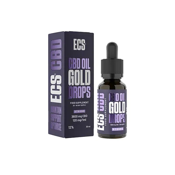 Canavape 3600mg 12% ECS CBD Oil 30ml - CBD Products