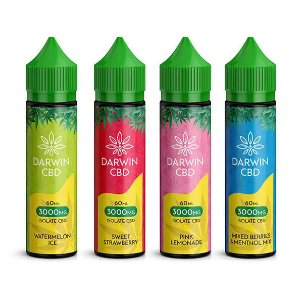 Darwin 3000mg CBD Isolate E Liquid 60ml CBD Products