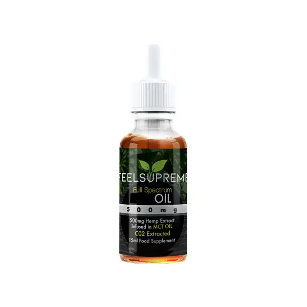 Feel Supreme 500mg Full Spectrum CBD In MCT Oil - 15ml - CBD Products