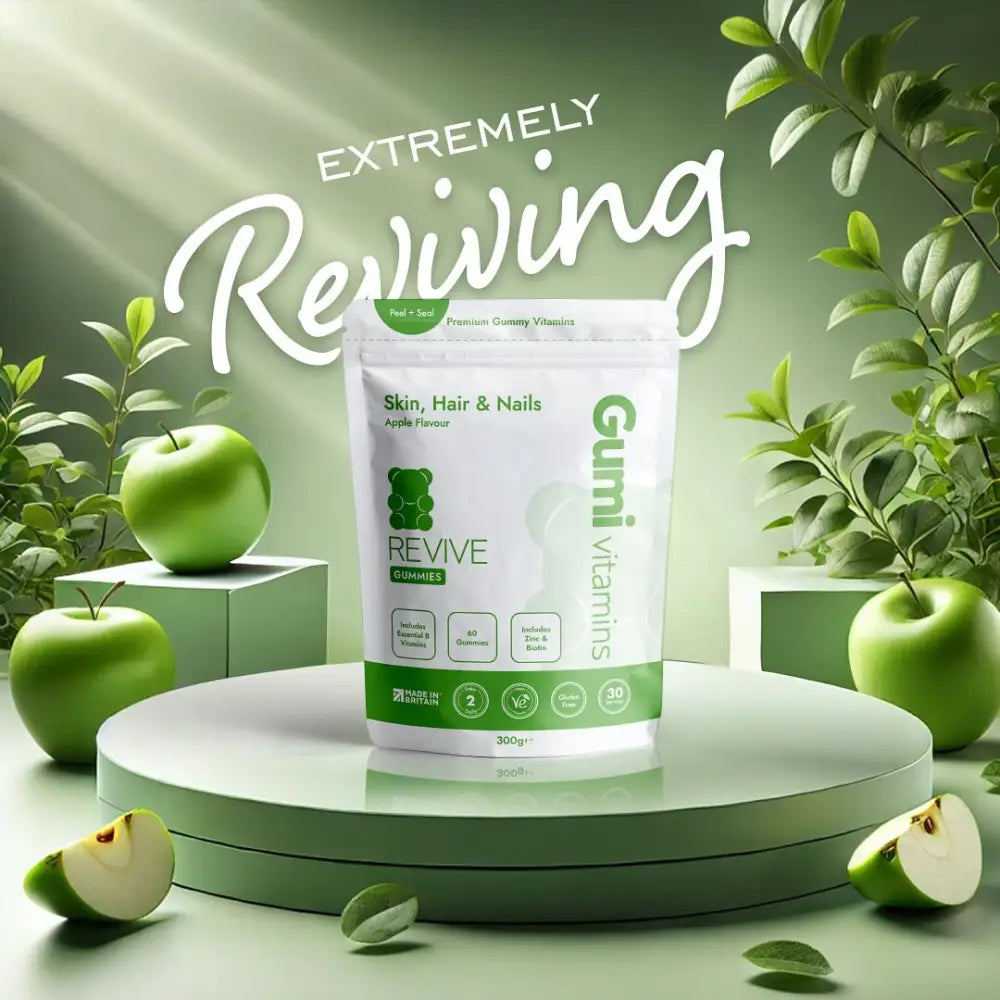 Gumi Vitamins Revive Skin Hair & Nails Gummies - 60 Gummies - Nootropics & Supplements