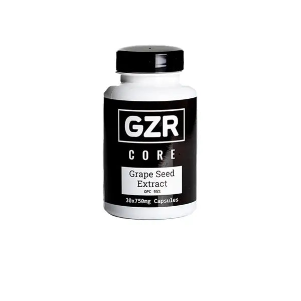 GZR 750mg Grape Seed Extract Capsules - 30 Capsules - Nootropics & Supplements