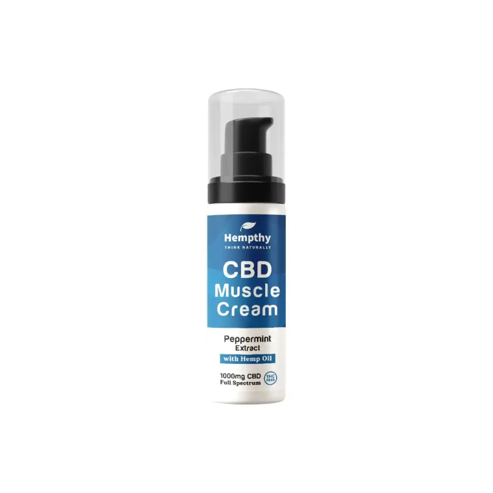 Hempthy 1000mg Broad Spectrum CBD Muscle Cream - 50g - CBD Products