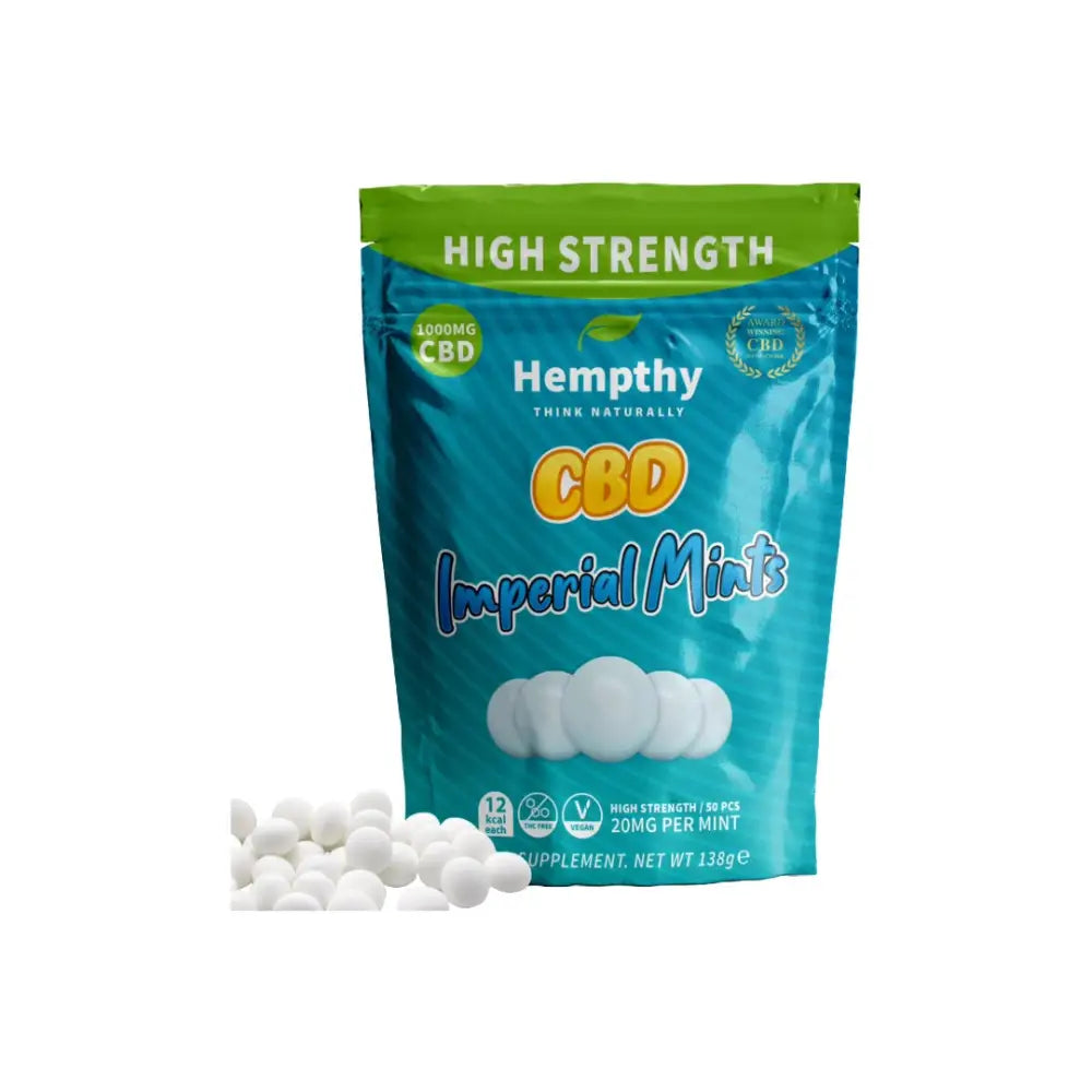 Hempthy 1000mg CBD Imperial Mints - 50 Pieces - CBD Products