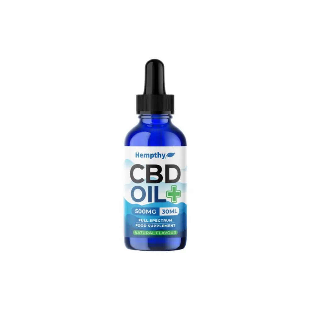 Hempthy 500mg CBD Oil Full Spectrum Natural - 30ml - CBD Products