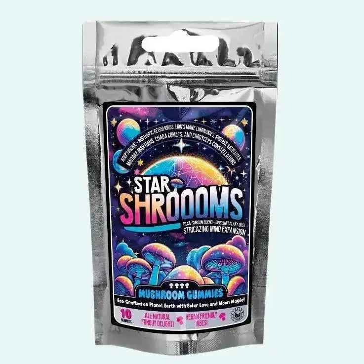 Innooova Starshroooms Nootropic + Adaptagenic Mushroom Gummies Full Pack - 10 Gummies - Fulfilment