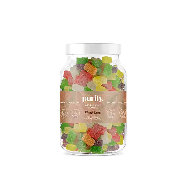 Purity 1000mg Full-Spectrum CBD Vegan Gummies 400g - CBD Products