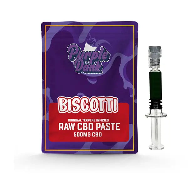 Purple Dank 1000mg CBD Raw Paste with Natural Terpenes - Biscotti (BUY 1 GET 1 FREE) - 0.5g - CBD Products