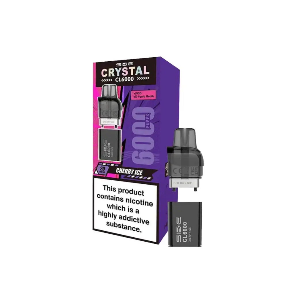 SKE Crystal CL6000 20mg Replacement Prefilled Pods 2ml Vaping Products