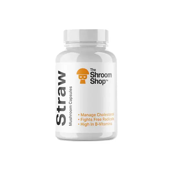 The Shroom Shop Straw Mushroom 45000mg Capsules - 90 Caps - CBD Products