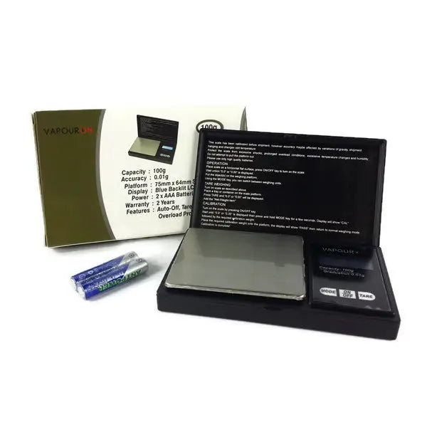 Vapouron Digital 0.01g - 100g Flip Top Scale (P-258 VP) - Smoking Products