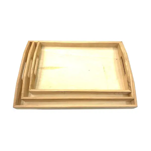Wooden Rolling Tray Set Pack of 3 - YD021 - Smoking Products