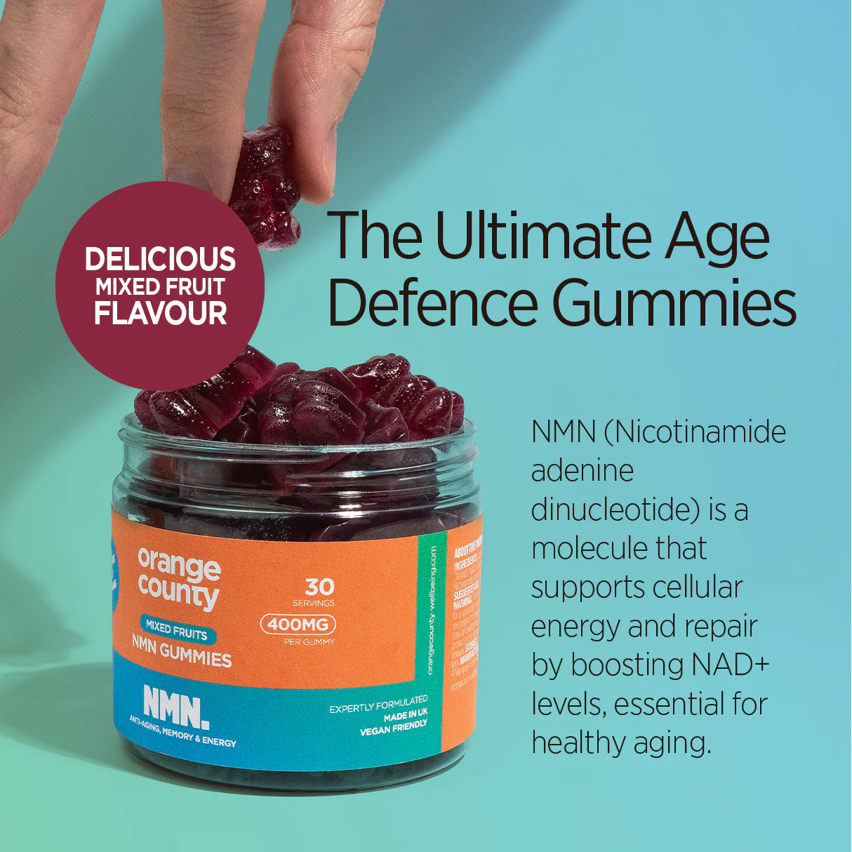 Orange County NMN (Nicotinamide) Gummies  - 30 Pieces