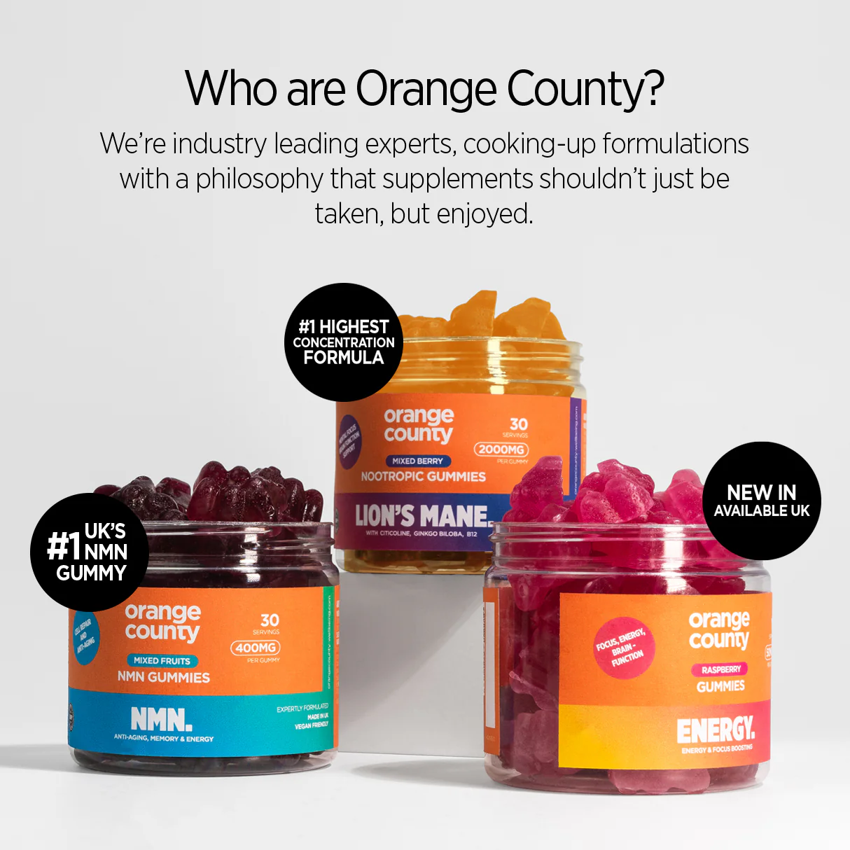 Orange County NMN (Nicotinamide) Gummies  - 30 Pieces