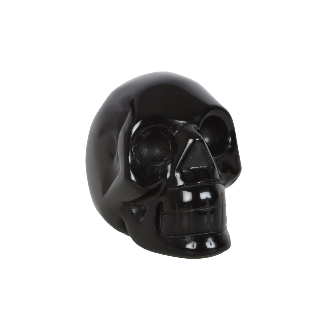 Black Obsidian Crystal Skull