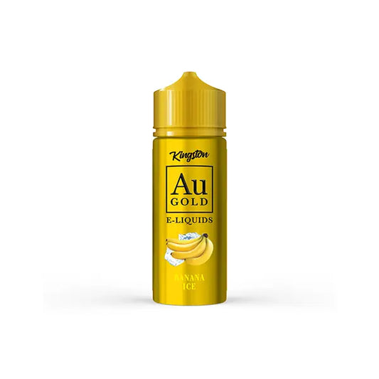 0mg AU Gold By Kingston 100ml Shortfill E-liquid (70VG/30PG) - Banana Ice - Vaping Products