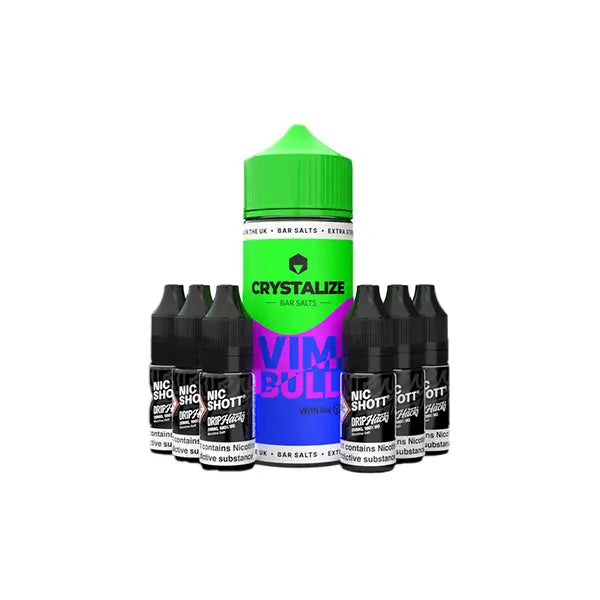 0mg Crystalize Bar Salts 120ml Longfill (50VG/50PG) - Vaping Products