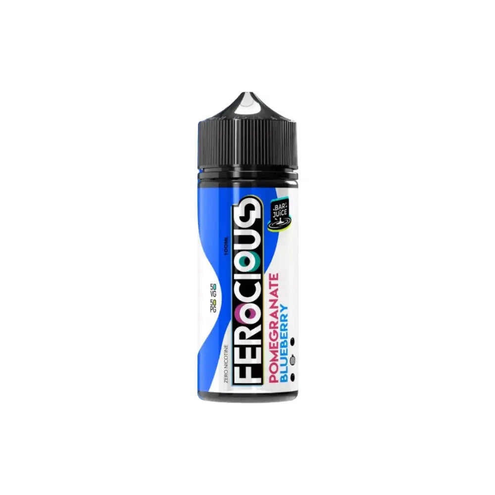 0mg Fantasi Ferocious Bar Juice 100ml Shortfill (50VG/50PG) - Pomegranate Blueberry - Vaping Products