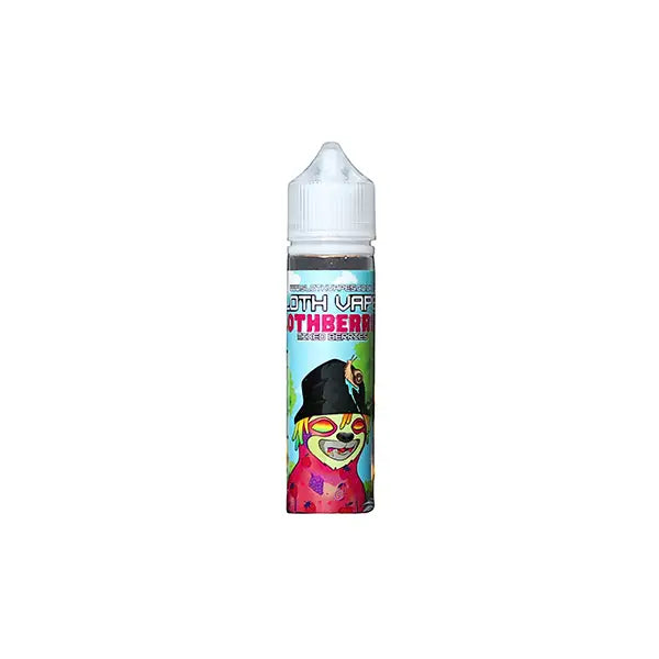 0mg Sloth Vapes 50ml Shortfill (70VG/30PG) (1 Free Nic Shot Per Shortfill) - Vaping Products