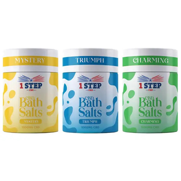 1 Step CBD 1000mg CBD Bath Salts - 500g (BUY 1 GET 1 FREE) - CBD Products