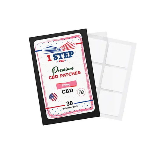 1 Step CBD 10mg CBD Patches Multi-Packs of 6 18 or 30 Patches - 30 Patches - CBD Products