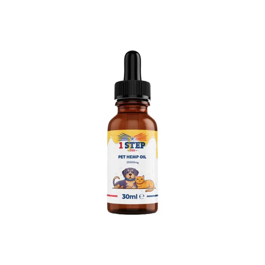 1 Step CBD 30000mg Natural Pet Hemp Oil 30ml - CBD Products