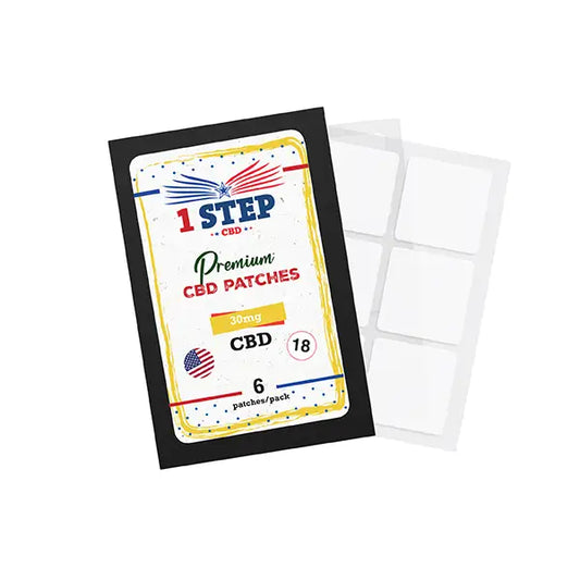 1 Step CBD 30mg CBD Patches Multi-Packs of 6 18 or 30 Patches - 6 Patches - CBD Products