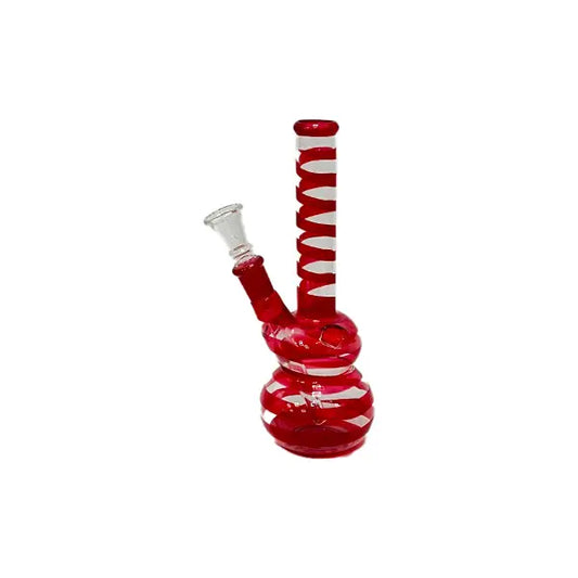 10 x 8’’ Striped Glass Bong - GB81 - General