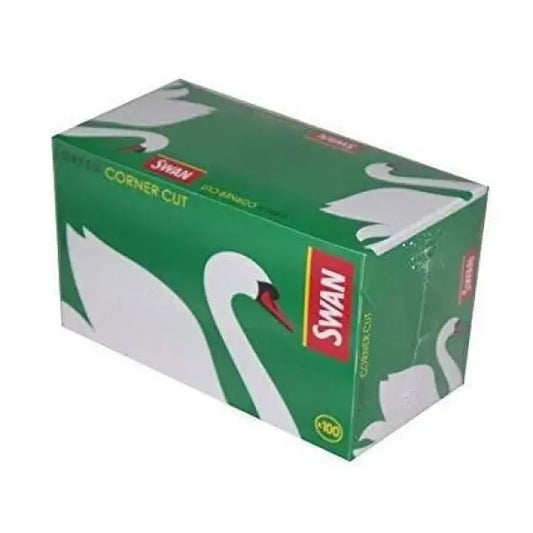 100 Swan Green Regular Corner Cut Rolling Papers - Smoking Products