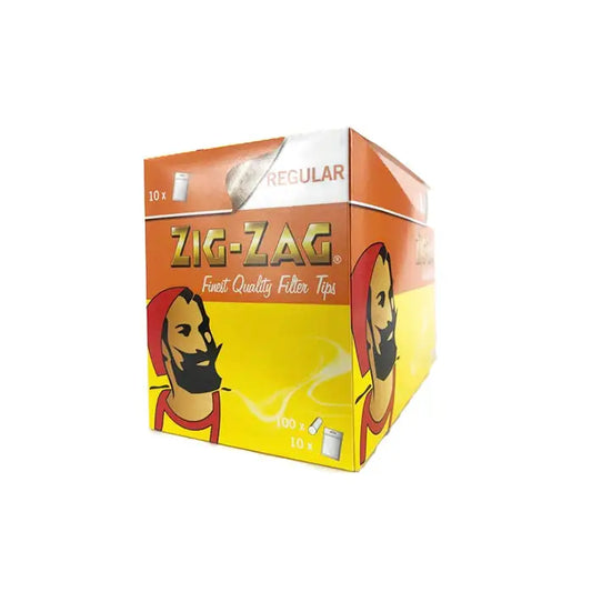 100 Zig-Zag Regular Filter Tips - Pack of 10 Bags - Smoking Products