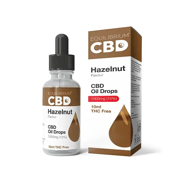 1000mg Equilibrium CBD Oil 10ml - Hazelnut Flavour - CBD Products