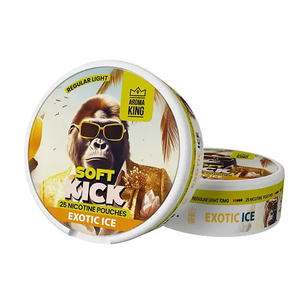 10mg Aroma King Soft Kick Nicotine Pouches 25 Pouches Smoking Products