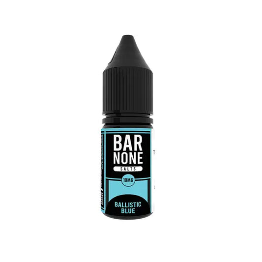 10mg BAR NONE Nic Salts 2x10ml (50VG/50PG) - Ballistic Blue - Vaping Products