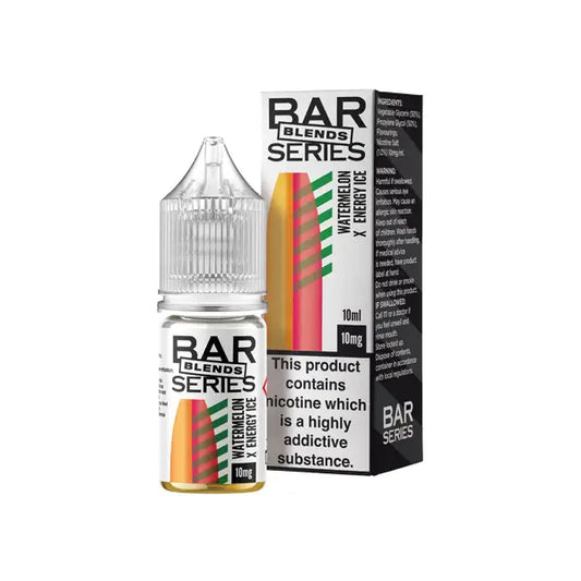 10mg Bar Series Blends 10ml Nic Salts (50VG/50PG) - Watermelon X Energy Ice - Vaping Products