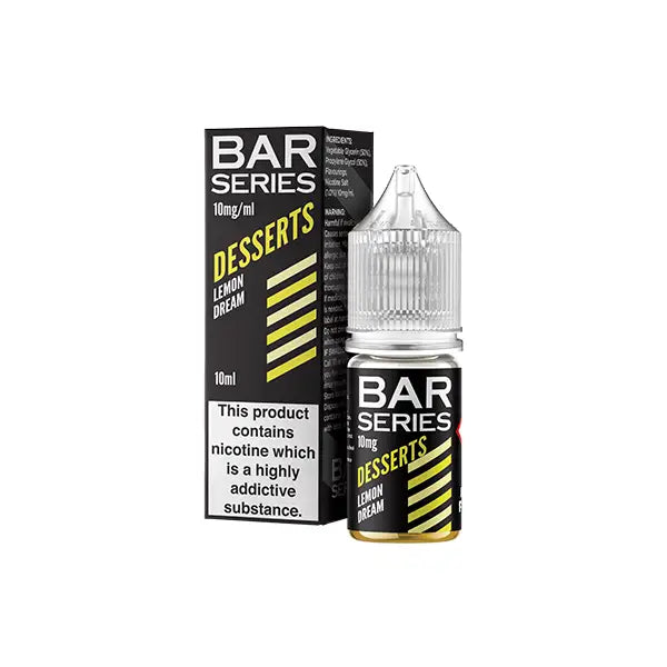 10mg Bar Series Desserts 10ml Nic Salts (50VG/50PG) - Lemon Dream - Vaping Products