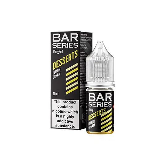 10mg Bar Series Desserts 10ml Nic Salts (50VG/50PG) - Lemon Dream - Vaping Products