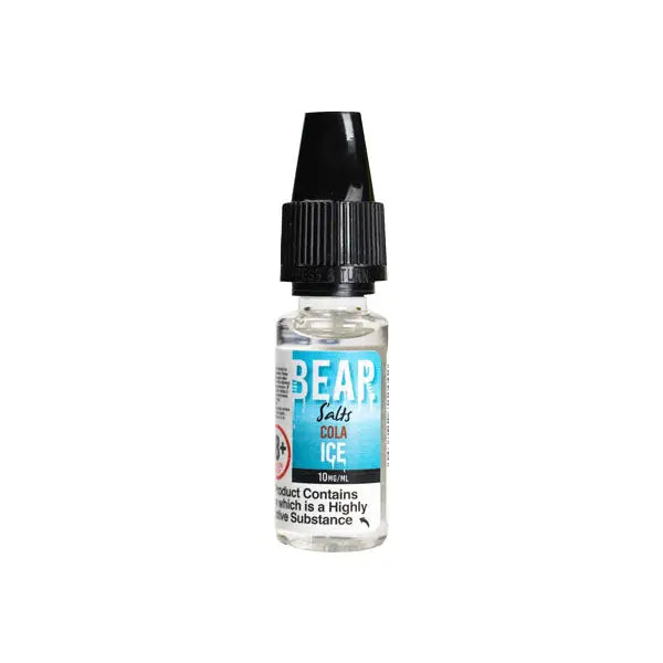 10mg Bear Flavours Ice 10ml Nic Salts (50PG/50VG) - Vaping Products