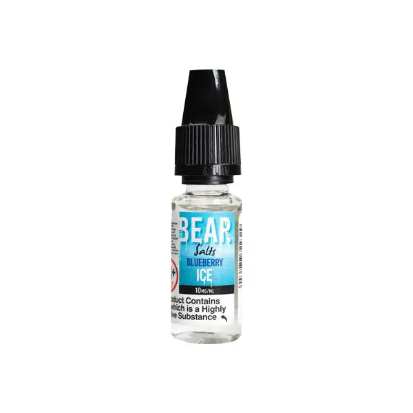 10mg Bear Flavours Ice 10ml Nic Salts (50PG/50VG) - Vaping Products