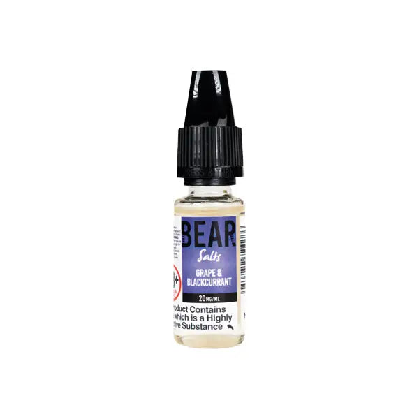 10mg Bear Flavours Vape 10ml Nic Salts (50VG/50PG) - Vaping Products