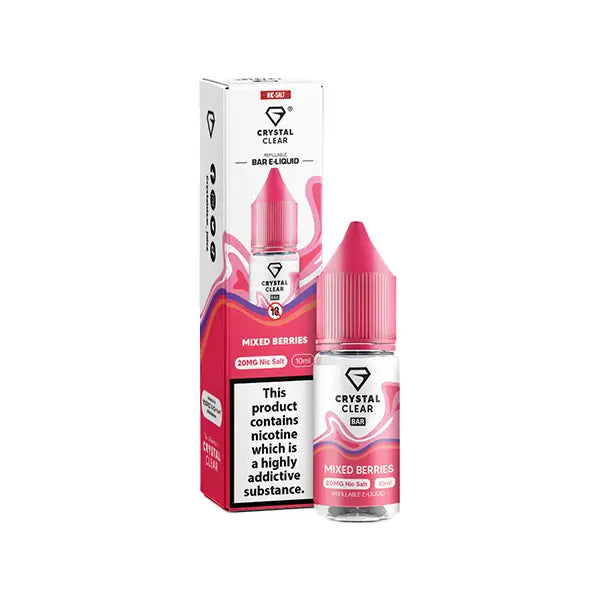 10mg Crystal Clear Nic Salt 10ml (50VG/50PG) - Vaping Products